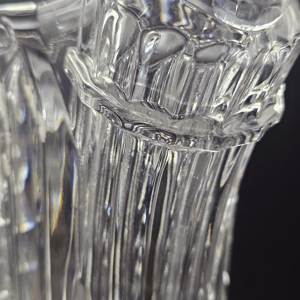 Gorham Vintage lead crystal Garden Serenade watering can pitcher 8.5 Inches Tall